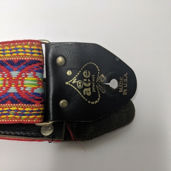 VINTAGE ACE GUITAR STRAP WOVEN '60'S-'70'S HENDRIX, GARCIA USA MADE - Picture 9 of 12
